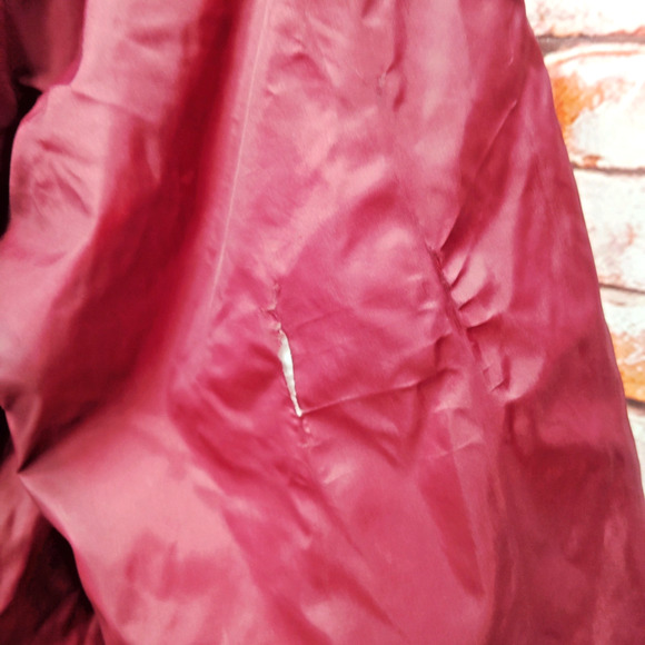 Eagle Ridge Windbreaker Jacket Mens Large Red Snap Button Outdoor Donna Redskins - Picture 5 of 7